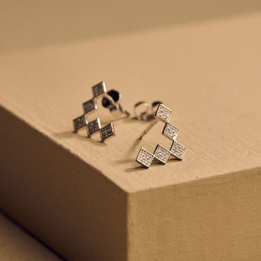 White Gold Diamond Small Earring