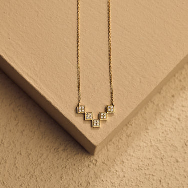 Yellow Gold Diamond Pendant Necklace