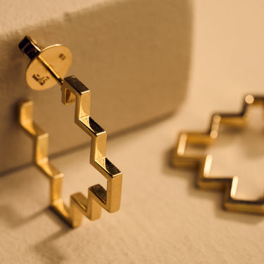 Yellow Gold Hoop Earring