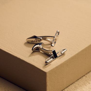 White Gold Cufflink Element